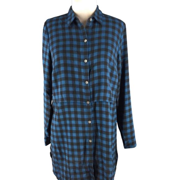 J Jill layered Long button-down front tunic blouse Size Small EUC - Picture 2 of 6